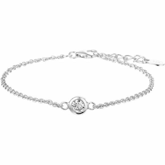 Zilveren armband zirkonia 1,7 mm 16,5 + 2,5 cm