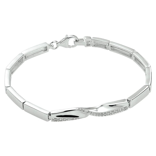 Zilveren armband zirkonia