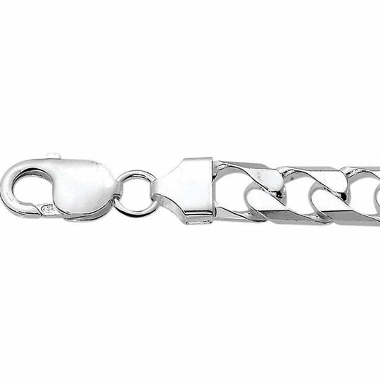 Zilveren collier geslepen gourmet 10 mm