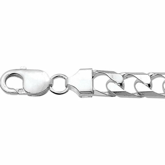 Zilveren collier geslepen gourmet 10 mm