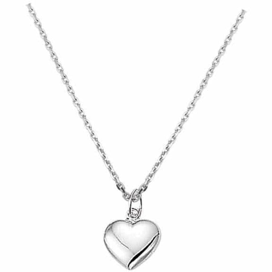Zilveren collier hart 1,3 mm 41 + 4 cm - Kettingen