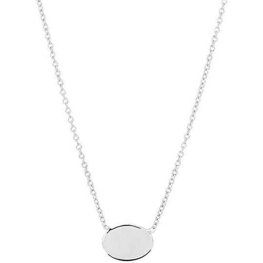 Zilveren collier ovaal 1,2 mm 41 + 5 cm