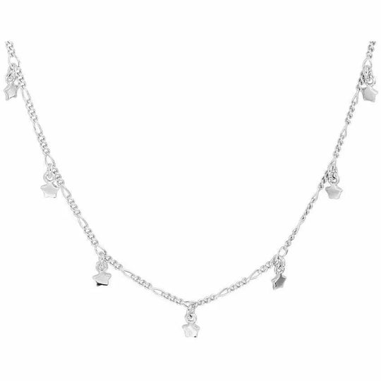 Zilveren collier sterren 1,4 mm 40 + 3 cm