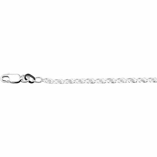 Zilveren enkelbandje grieks 2,2 mm 24 cm