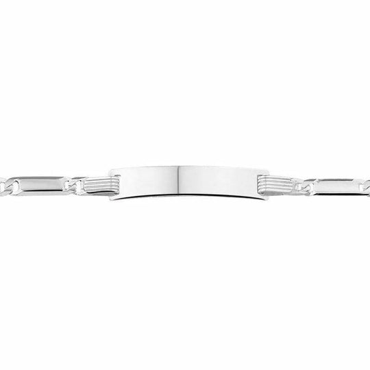 Zilveren graveerarmband anker plaat 5,0 mm 14-16 cm