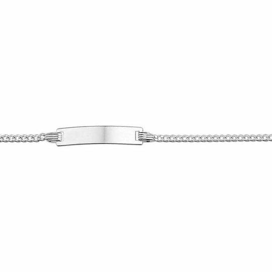 Zilveren graveerarmband gourmet plaat 4,2 mm 9 - 11 cm