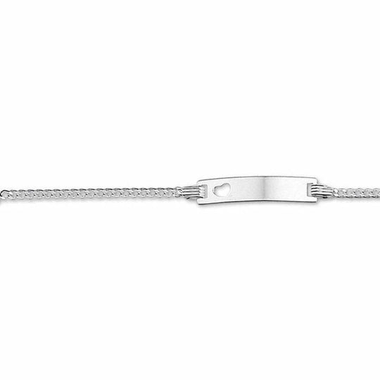 Zilveren graveerarmband gourmet plaat 4,2 mm 9 - 11 cm