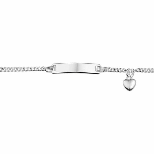 Zilveren graveerarmband hart 4,2 mm 11- 13 cm