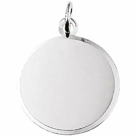 Zilveren graveerhanger gediamanteerd