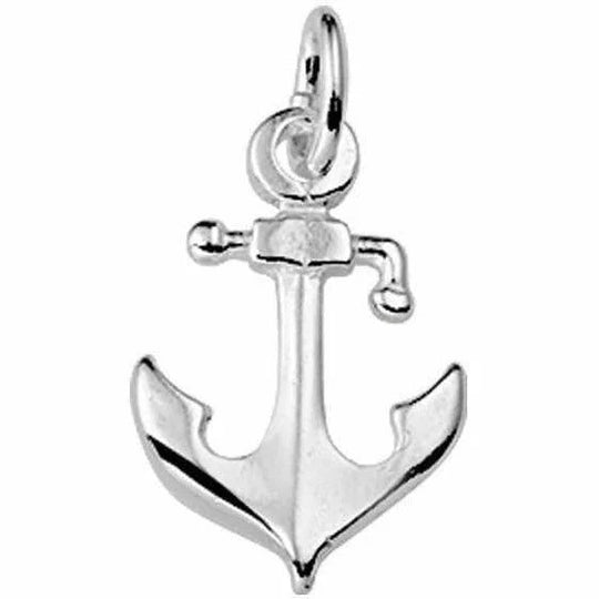 Zilveren hanger anker