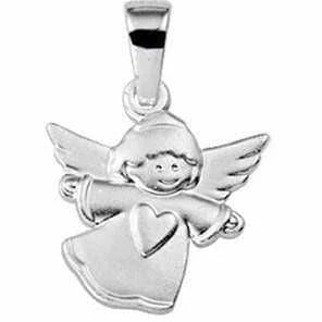 Zilveren hanger engeltje