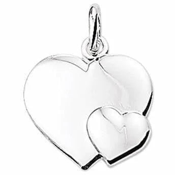 Zilveren hanger hart