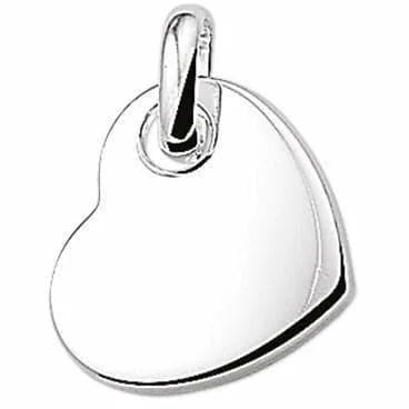 Zilveren hanger hart