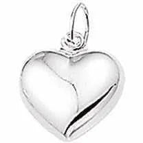 Zilveren hanger hart