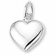 Zilveren hanger hart