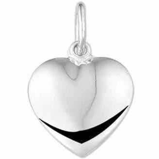 Zilveren hanger hart massief
