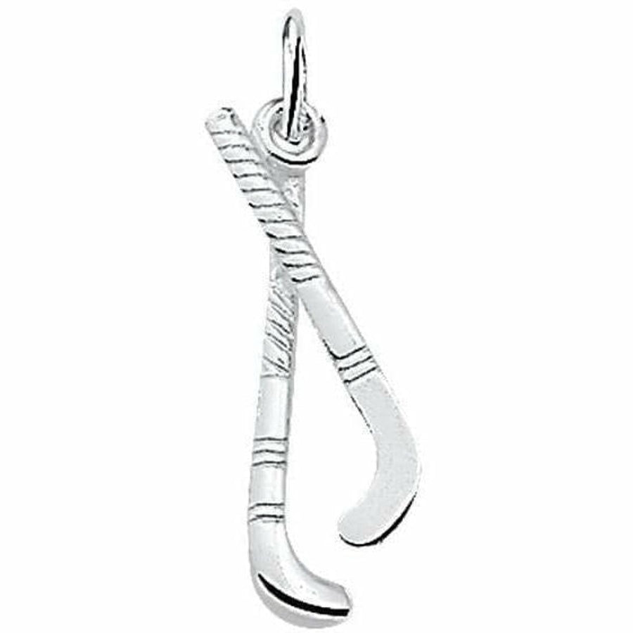 Zilveren hanger hockeysticks - Hangers