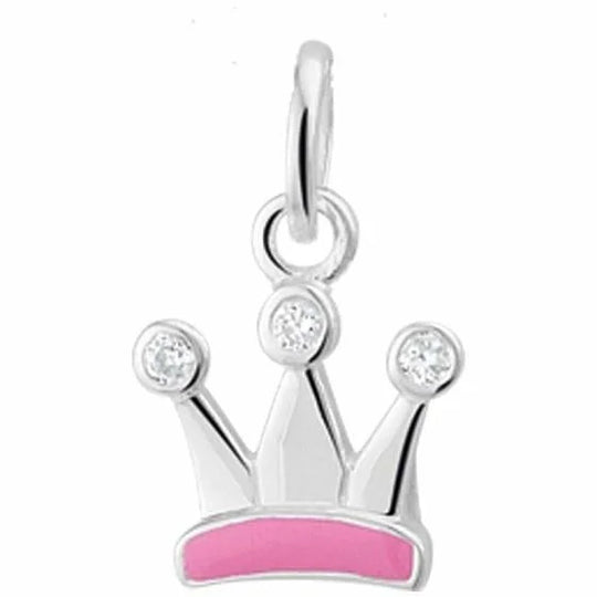 Zilveren hanger kroon