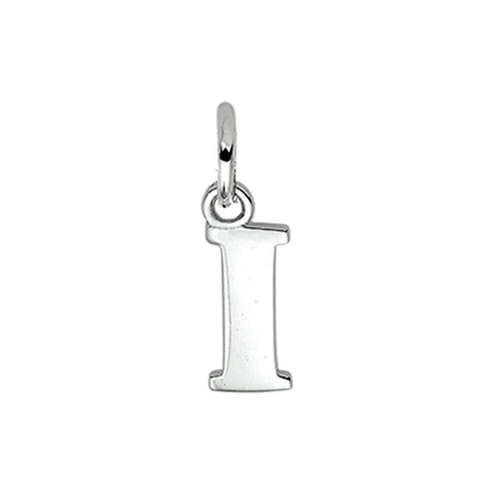 Zilveren hanger letter