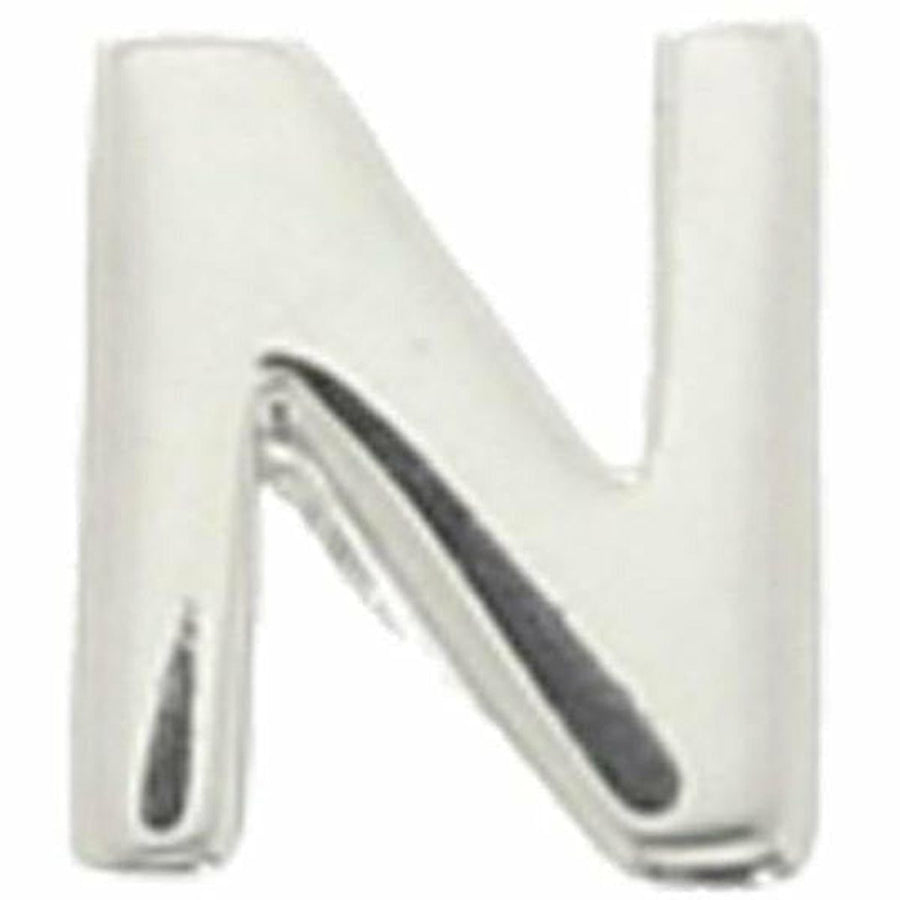 Zilveren hanger letter n - Hangers