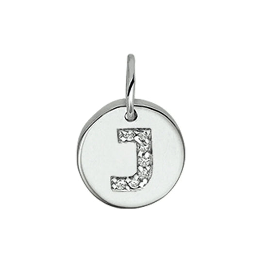 Zilveren hanger letter zirkonia