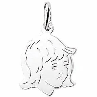 Zilveren hanger meisje