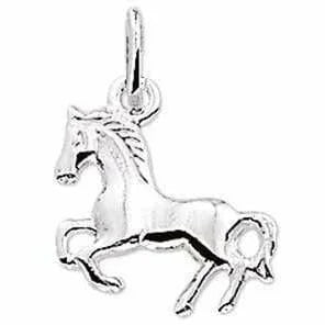 Zilveren hanger paard