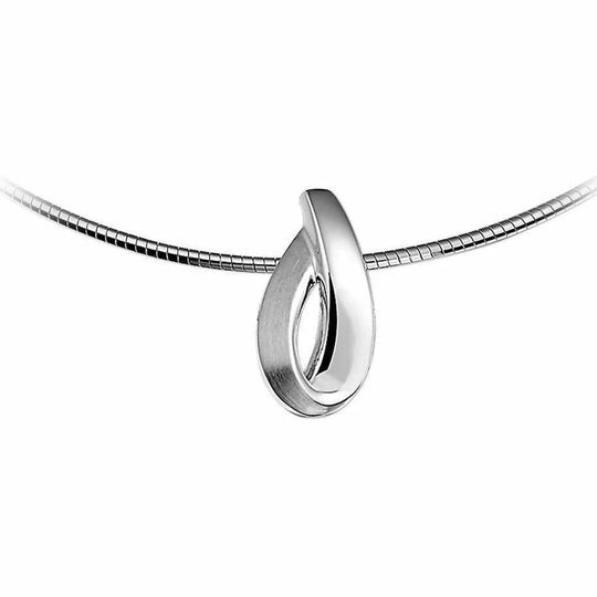 Zilveren hanger poli/mat