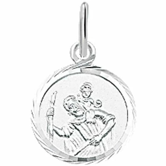 Zilveren hanger scapulier poli/mat