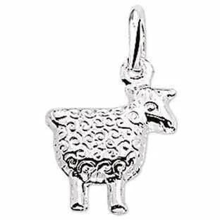 Zilveren hanger schaap