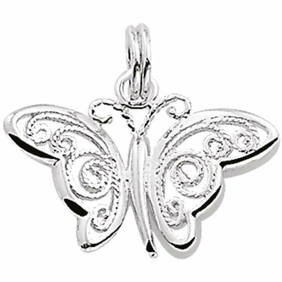Zilveren hanger vlinder - Hangers
