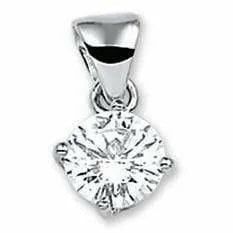 Zilveren hanger zirkonia