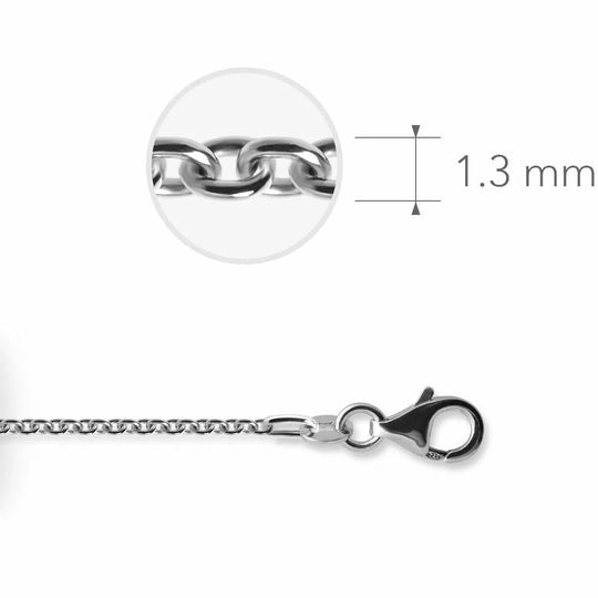 Zilveren ketting ANK35
