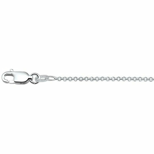 Zilveren ketting anker rond 1,4 mm 90 cm