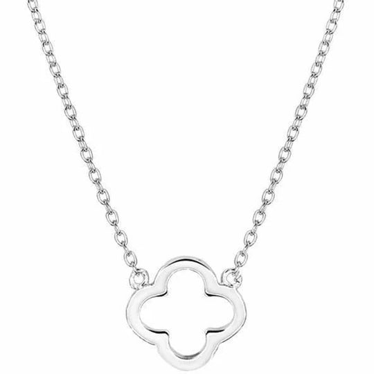 Zilveren ketting bloem 1,2 mm 41 + 4 cm