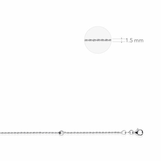 Zilveren ketting C005