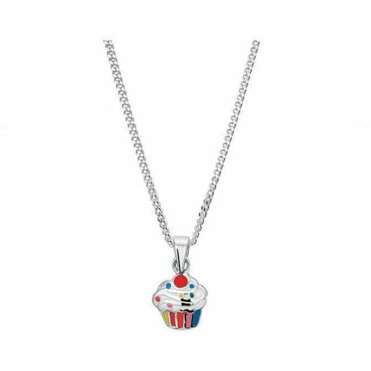 Zilveren ketting cupcake 1,4 mm 36 + 4 cm