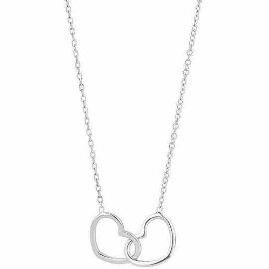 Zilveren ketting hart 1,2 mm 40 + 5 cm