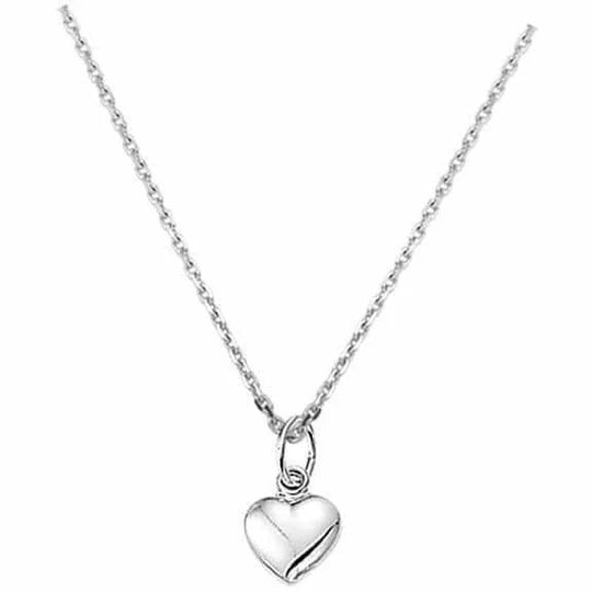 Zilveren ketting hart 1,3 mm 41 + 4 cm