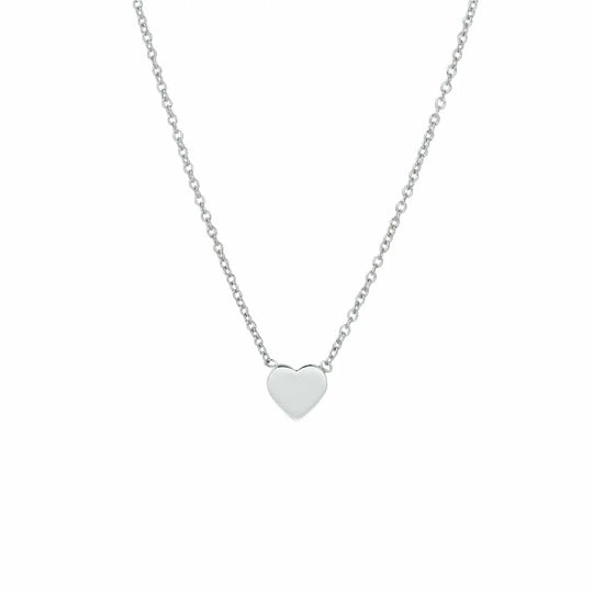 Zilveren ketting hart