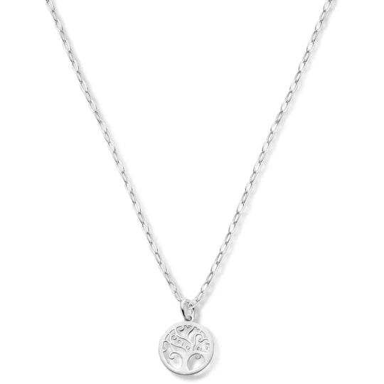 Zilveren ketting levensboom