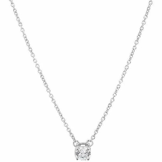 Zilveren ketting zirkonia 1,2 mm 41 + 4 cm