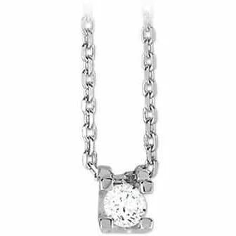 Zilveren ketting zirkonia 41 + 4 cm 4 mm