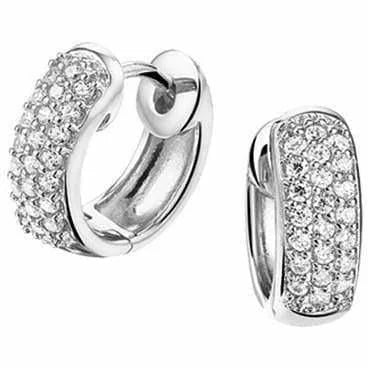 Zilveren klapoorringen zirkonia
