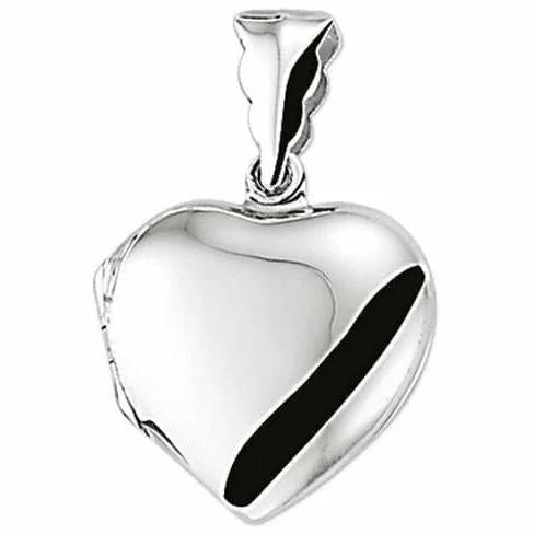 Zilveren medaillon hart