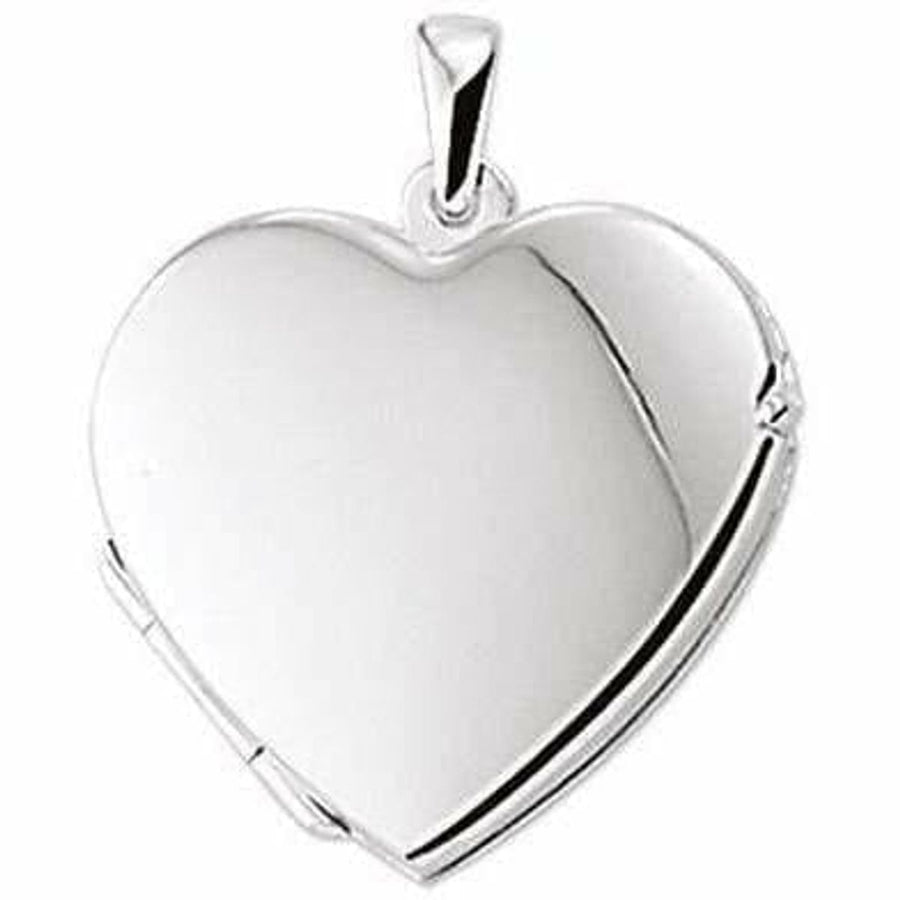 Zilveren medaillon hart - Medailon