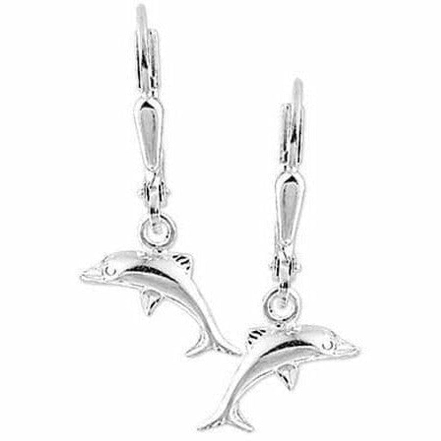 Zilveren oorhangers dolfijn brisur haak - Oorsieraden