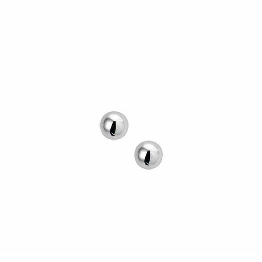 Zilveren oorknoppen half-bol - Oorsieraden