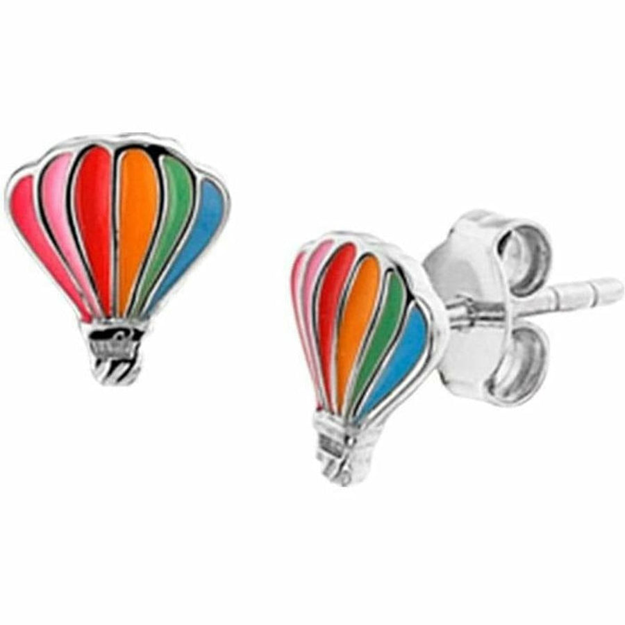 Zilveren oorknoppen luchtballon - Oorsieraden