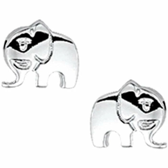 Zilveren oorknoppen olifant